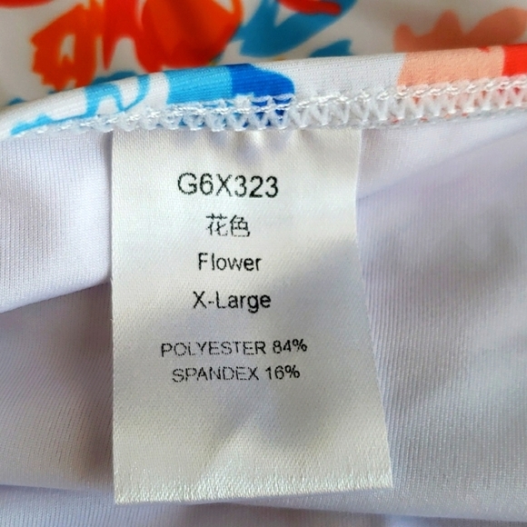 Tutorutor High Waisted Ruffle Floral Print Bikini Set Size XL - Picture 12 of 13